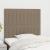 Tăblii de pat, 2 buc, gri taupe, 100x5x78/88 cm, textil GartenMobel Dekor