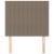 Tăblii de pat, 2 buc, gri taupe, 100x5x78/88 cm, textil GartenMobel Dekor