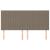 Tăblii de pat, 4 buc, gri taupe, 100x5x78/88 cm, textil GartenMobel Dekor