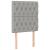 Tăblii de pat, 2 buc, gri deschis, 80x7x78/88 cm, textil GartenMobel Dekor