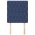Tăblii de pat, 2 buc, albastru, 80x7x78/88 cm, textil GartenMobel Dekor