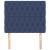 Tăblii de pat, 2 buc, albastru, 90x7x78/88 cm, textil GartenMobel Dekor