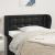 Tăblie de pat cu aripioare negru 83x23x78/88 cm piele ecologică GartenMobel Dekor