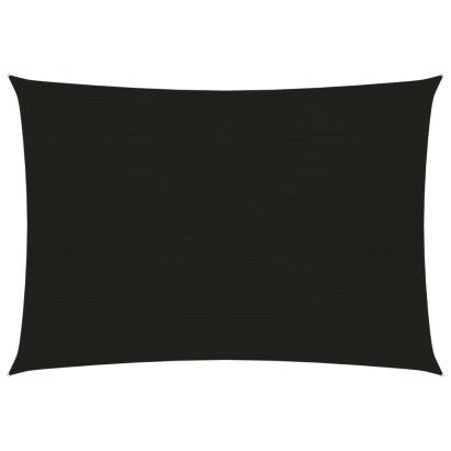 Pânză parasolar, negru, 2,5x4 m, HDPE, 160 g/m² GartenMobel Dekor