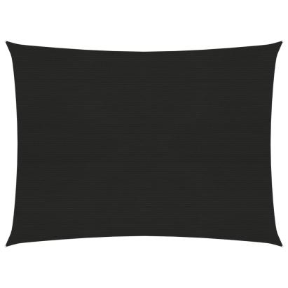 Pânză parasolar, negru, 3,5x4,5 m, HDPE, 160 g/m² GartenMobel Dekor