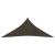 Pânză parasolar, maro, 3,6x3,6x3,6 m, HDPE, 160 g/m² GartenMobel Dekor