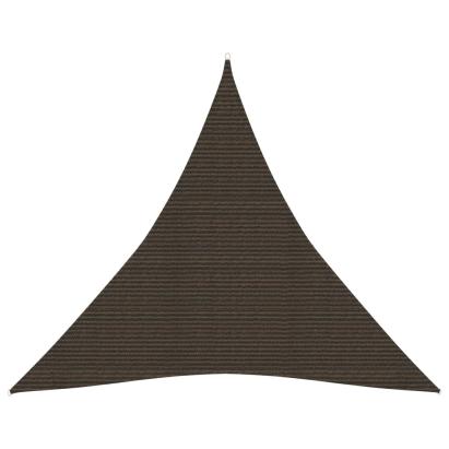 Pânză parasolar, maro, 3,6x3,6x3,6 m, HDPE, 160 g/m² GartenMobel Dekor