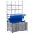 Cutie depozitare cu spalier, gri 99x55x160 cm lemn masiv acacia GartenMobel Dekor