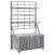 Cutie depozitare cu spalier, gri 99x55x160 cm lemn masiv acacia GartenMobel Dekor