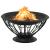 Vatră de foc cu vătrai, 75 cm, oțel, XXL GartenMobel Dekor