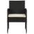 Set mobilier de exterior, 7 piese, negru, poliratan GartenMobel Dekor