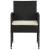 Set mobilier de exterior, 7 piese, negru, poliratan GartenMobel Dekor