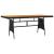 Set mobilier de exterior, 7 piese, negru, poliratan GartenMobel Dekor