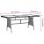 Set mobilier de exterior, 7 piese, negru, poliratan GartenMobel Dekor
