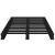 Cadru pat mic Single 2FT6, negru, 75x190 cm, lemn masiv de pin GartenMobel Dekor
