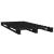 Cadru pat mic Single 2FT6, negru, 75x190 cm, lemn masiv de pin GartenMobel Dekor