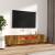 Set dulapuri TV cu LED, 2 piese, stejar fumuriu, lemn prelucrat GartenMobel Dekor