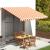 Pânză de rezervă copertină, galben și portocaliu, 4x3 m GartenMobel Dekor