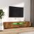 Set dulapuri TV cu LED, 2 piese, stejar fumuriu, lemn prelucrat GartenMobel Dekor
