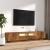Set dulapuri TV cu LED, 2 piese, stejar fumuriu, lemn prelucrat GartenMobel Dekor