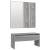 Set de mobilier pentru hol, gri sonoma, lemn prelucrat GartenMobel Dekor