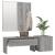 Set de mobilier pentru hol, gri sonoma, lemn prelucrat GartenMobel Dekor
