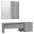 Set de mobilier pentru hol, gri sonoma, lemn prelucrat GartenMobel Dekor