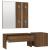 Set de mobilier pentru hol, stejar maro, lemn prelucrat GartenMobel Dekor