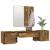 Set de mobilier pentru hol, stejar fumuriu, lemn prelucrat GartenMobel Dekor