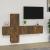 Set dulapuri TV, 3 piese, stejar fumuriu, lemn prelucrat GartenMobel Dekor