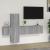 Set dulap TV, 3 piese, gri sonoma, lemn prelucrat GartenMobel Dekor