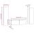 Set dulap TV, 3 piese, gri sonoma, lemn prelucrat GartenMobel Dekor