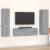 Set dulap TV, 3 piese, gri sonoma, lemn prelucrat GartenMobel Dekor