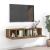Set dulapuri TV, 2 piese, stejar fumuriu, lemn prelucrat GartenMobel Dekor