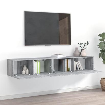 Set dulapuri TV, 2 piese, gri sonoma, lemn prelucrat GartenMobel Dekor
