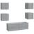 Set dulap TV montat pe perete, gri sonoma, lemn prelucrat GartenMobel Dekor