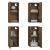 Dulapuri TV, 4 buc., stejar maro, 30,5x30x60 cm, lemn prelucrat GartenMobel Dekor