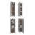 Comode TV, 4 buc., gri sonoma, 30,5x30x110 cm, lemn prelucrat GartenMobel Dekor