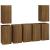 Dulapuri TV, 7 buc., stejar maro, 30,5x30x60 cm, lemn prelucrat GartenMobel Dekor