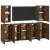 Dulapuri TV, 7 buc., stejar maro, 30,5x30x60 cm, lemn prelucrat GartenMobel Dekor