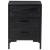 Noptiere, 2 buc., negru, 40x30x55 cm, lemn masiv de pin GartenMobel Dekor