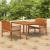 Set mobilier de exterior cu perne, 3 piese, lemn masiv acacia GartenMobel Dekor