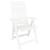 Set de mobilier pentru grădină, 3 piese, alb, polipropilenă GartenMobel Dekor