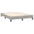 Cadru de pat box spring, gri deschis, 140x190 cm, textil GartenMobel Dekor