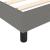 Cadru de pat box spring, gri închis, 140x190 cm, textil GartenMobel Dekor
