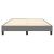 Cadru de pat box spring, gri închis, 140x190 cm, textil GartenMobel Dekor