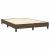 Cadru de pat box spring, maro închis, 140x190 cm, textil GartenMobel Dekor