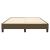 Cadru de pat box spring, maro închis, 140x190 cm, textil GartenMobel Dekor