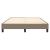 Cadru de pat box spring, gri taupe, 140x190 cm, textil GartenMobel Dekor