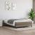 Cadru de pat box spring, gri taupe, 140x190 cm, textil GartenMobel Dekor
